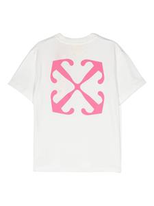 Off-White Kids Katoenen T-shirt met pijlprint - Wit