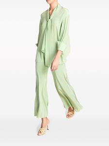 Cult Gaia Briar zijden blouse - Groen