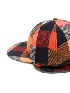 Ralph Lauren RRL plaid wool ear flap cap - Oranje