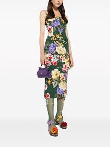 Dolce & Gabbana Midi-jurk met print - Groen