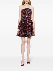 Marchesa Notte Gelaagde mini-jurk met pailletten - Veelkleurig
