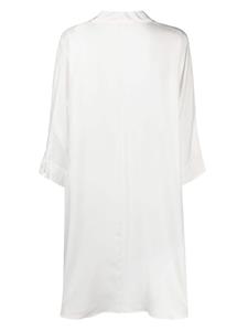 P.A.R.O.S.H. Zijden midi-jurk met V-hals - Wit