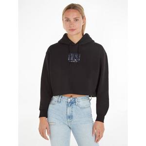 Calvin Klein Hoodie PRINTED BOX CROPPED HOODIE