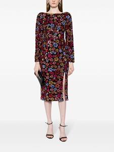 Marchesa Notte Midi-jurk verfraaid met pailletten - Veelkleurig