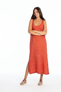 RAVENS VIEW IBIZA Damen vegan Kleid Ariana Terracotta Orange