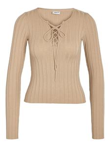 Noisy May Nmfreya L/s V-neck String Knit Fwd