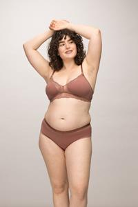 Lovjoi Damen vegan Bralette Stipa Warm Brown