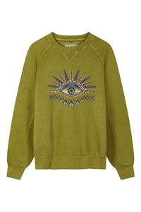 KOMODO Herren vegan Anton  Eye Sweatshirt Grün