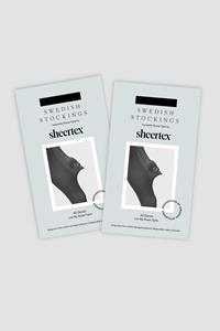 Swedish Stockings Damen vegan Strumpfhosen-Set 2er-Pack Lois Rip Resistant Schwarz