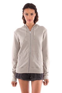 RAVENS VIEW IBIZA Damen vegan Hoodie Zip Vedra Stone Grey