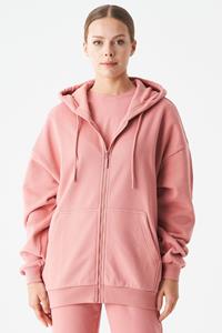 ORGANICATION Damen vegan Sweatshirtjacke Jale Pink