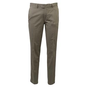 Duetz 1857  Pima Katoenen Stretch Chino Olijfgroen