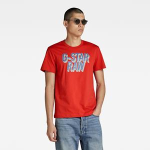 G-Star RAW 3D Dotted Graphic T-Shirt - Rood - Heren