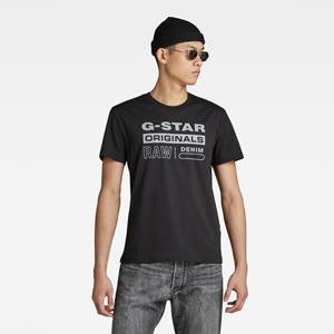 G-Star RAW Reflective Originals Graphic T-Shirt - Zwart - Heren