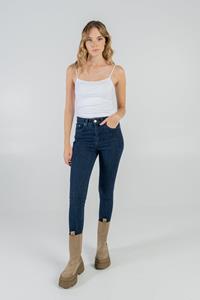 STORY OF MINE Damen vegan Skinny Jeans Tiefblau
