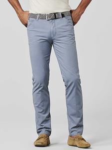 MEYER 5-Pocket-Jeans MEYER CHICAGO Chino stripes structured light blue 1-5040-16