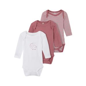 name it Lange Mouwen Bodysuit 3 Pakken Mesa Rose