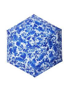 Burberry Paraplu met roosprint - Blauw