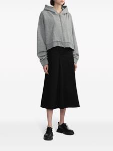 Y's high-waist flared midi skirt - Zwart