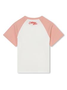 Kenzo Kids T-shirt van biologisch katoen met tijgerprint - Wit