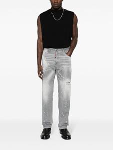 Dsquared2 bleached-effect straight-leg jeans - Grijs