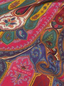 ETRO Kasjmierblend sjaal met paisley-print en franje - Rood