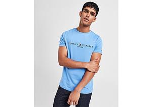 Tommy Hilfiger Core Embroidered Logo T-Shirt - Blue- Heren