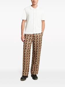 Casablanca Straight broek met jacquard - Bruin