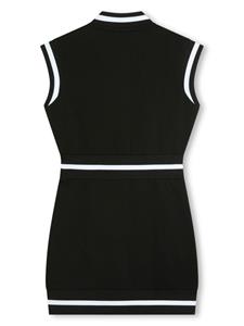 Karl Lagerfeld Kids Mouwloze jurk met logopatch - Zwart