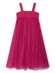 Chloé Kids Zijden jurk met sterprint - Roze