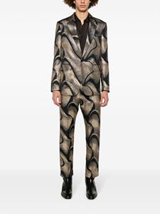 DRIES VAN NOTEN Broek met print - Zwart