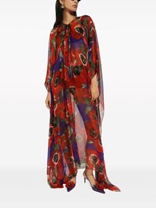 Dolce & Gabbana Tuniek met bloemenprint - Rood