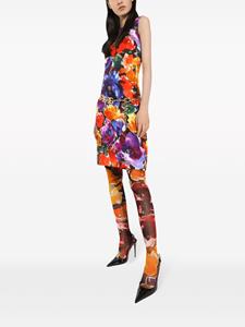 Dolce & Gabbana Midi-jurk met bloemenprint - Paars