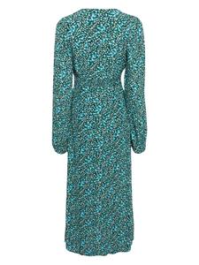 Faithfull the Brand Midi-jurk met bloemenprint - Blauw