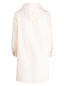CHOCOOLATE hooded cotton shirt dress - Beige