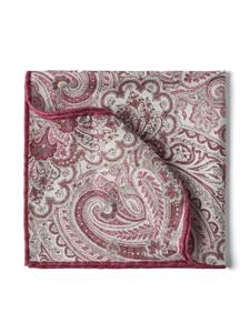 Brunello Cucinelli Zijden pochet met bloemenprint - Rood