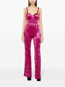 ROTATE Fluwelen flared broek - Roze