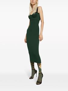 Dolce & Gabbana Midi-jurk met bustiere - Groen