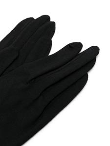 Yohji Yamamoto full-finger wool gloves - Zwart