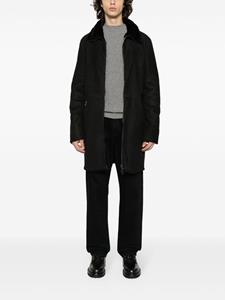 Giorgio Brato Lammy coat - Zwart