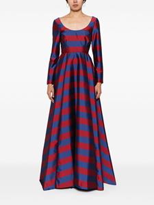Bernadette Belucci striped flared gown - Rood
