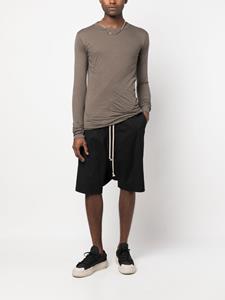 Rick Owens Bermuda shorts met verlaagd kruis - Zwart