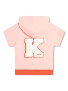 Kenzo Kids Poloshirt met geborduurde tijgerkop - Oranje