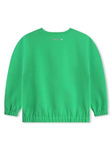 Karl Lagerfeld Kids Katoenen sweater met logoprint - Groen