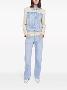 Stella McCartney Straight jeans met vlakken - Blauw
