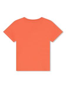 Kenzo Kids T-shirt van biologisch katoen met logoprint - Oranje