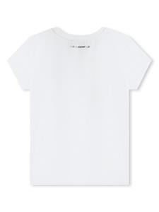 Karl Lagerfeld Kids Hotel Karl T-shirt met print - Wit