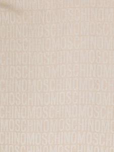 Moschino Sjaal met logo-jacquard - Beige