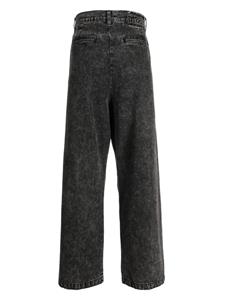 Izzue high-rise straight jeans - Grijs