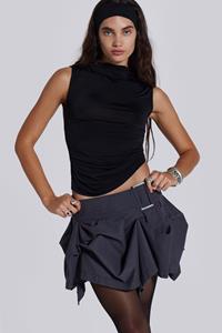 Jaded London Nyla Asymmetric Tucked Mini Skirt